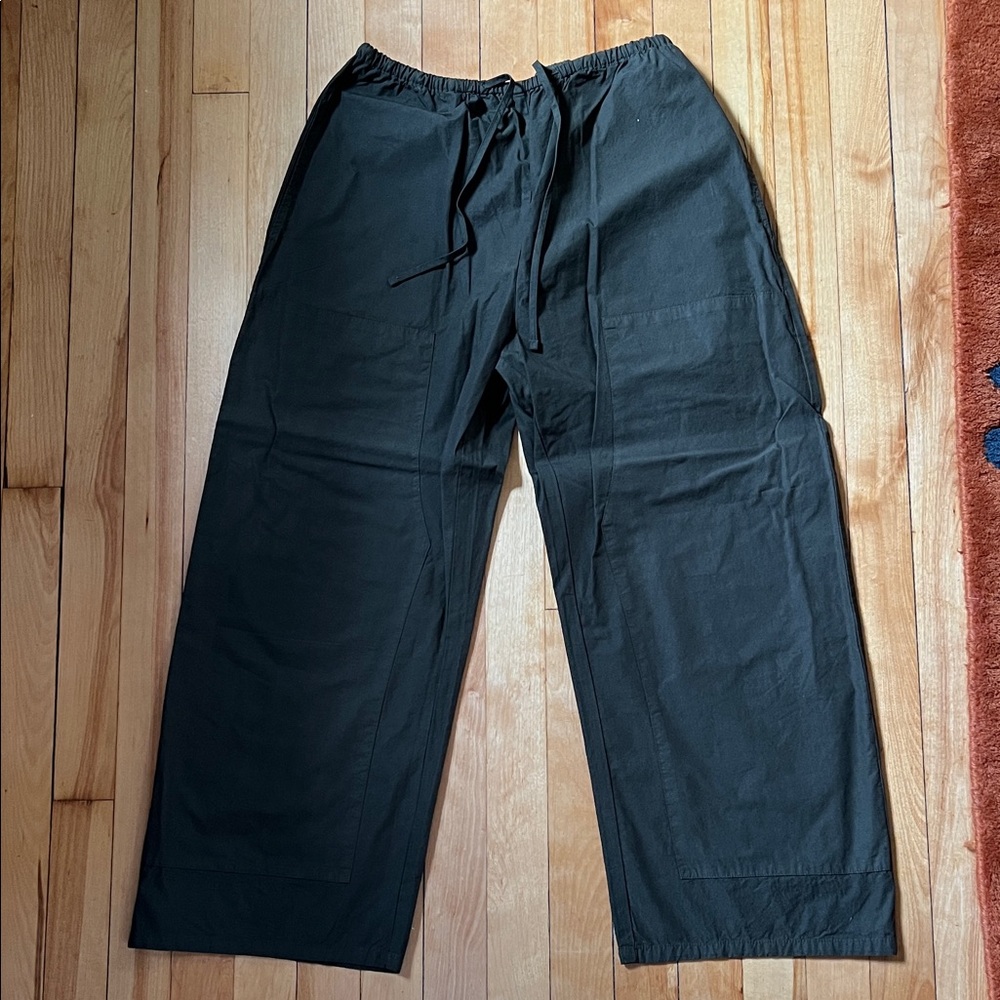 Leset olive green yoshi pants with reinforced knee